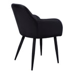 I 1193 Dining Chair - 2pcs / 33"H / Black Leather-Look / Black - Furniture Depot (7881070936312)