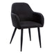 I 1193 Dining Chair - 2pcs / 33"H / Black Leather-Look / Black - Furniture Depot (7881070936312)