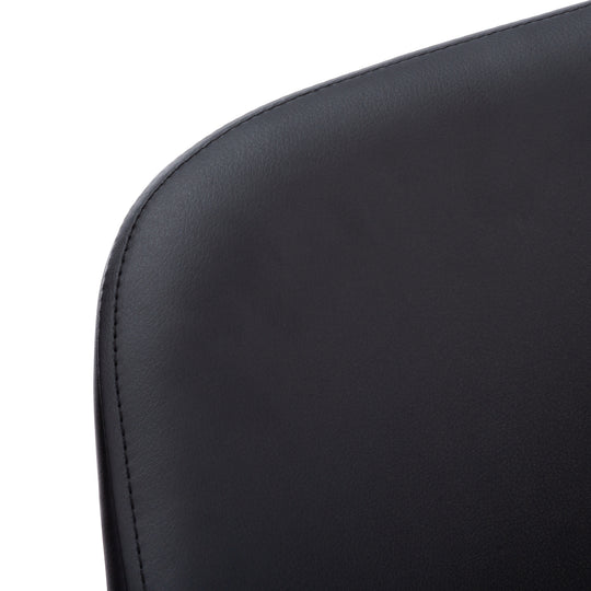 I 1193 Dining Chair - 2pcs / 33"H / Black Leather-Look / Black - Furniture Depot (7881070936312)