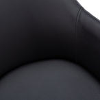 I 1193 Dining Chair - 2pcs / 33"H / Black Leather-Look / Black - Furniture Depot (7881070936312)