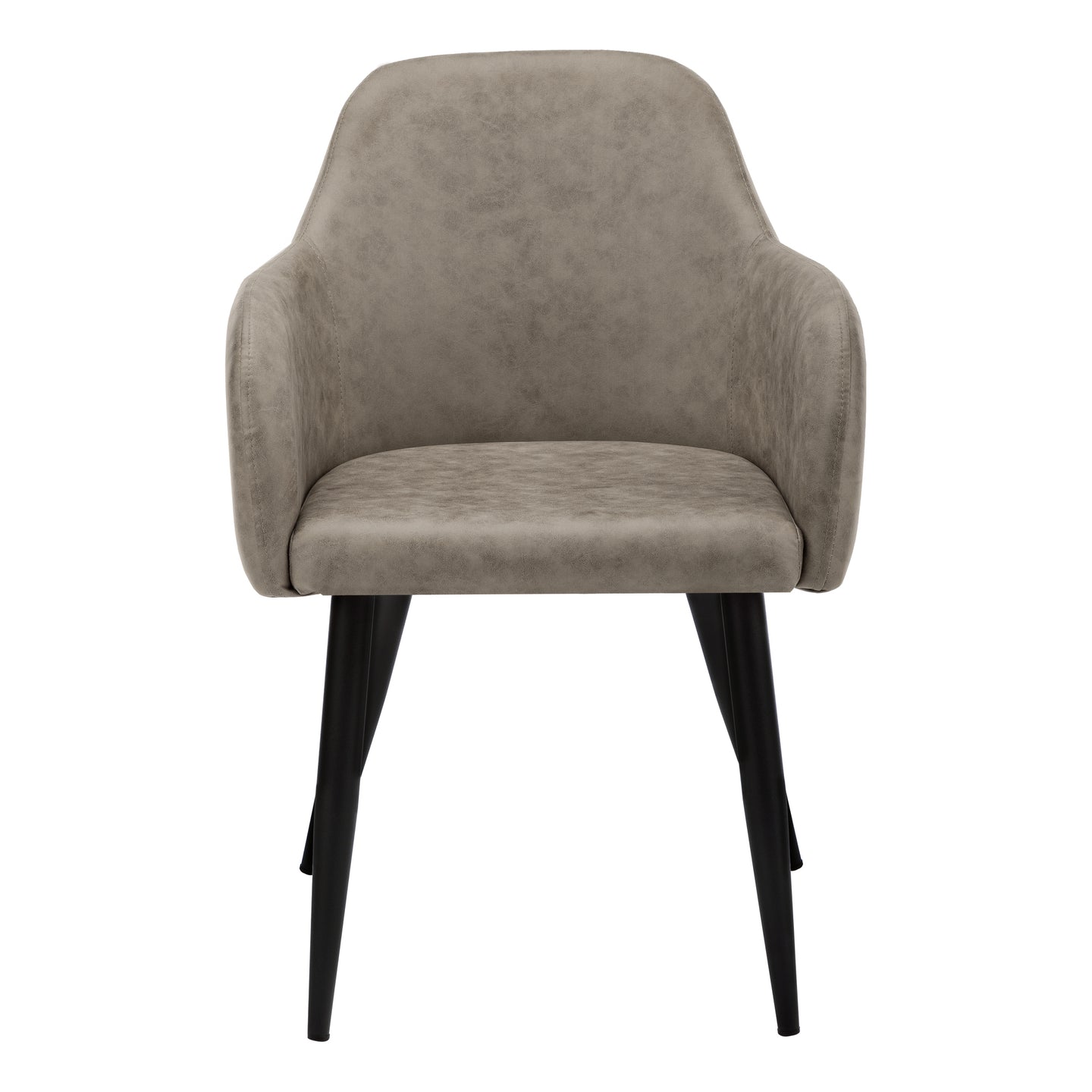 I 1194 Dining Chair - 2pcs / 33"H / Taupe Fabric / Black Metal - Furniture Depot (7881071231224)