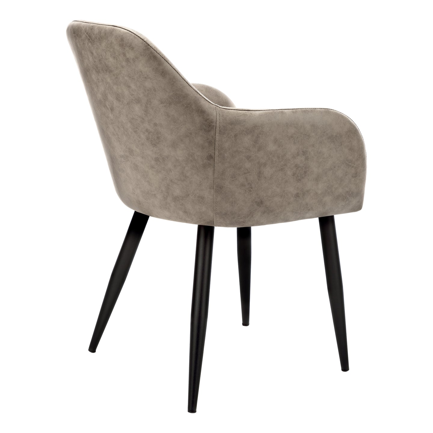 I 1194 Dining Chair - 2pcs / 33"H / Taupe Fabric / Black Metal - Furniture Depot (7881071231224)