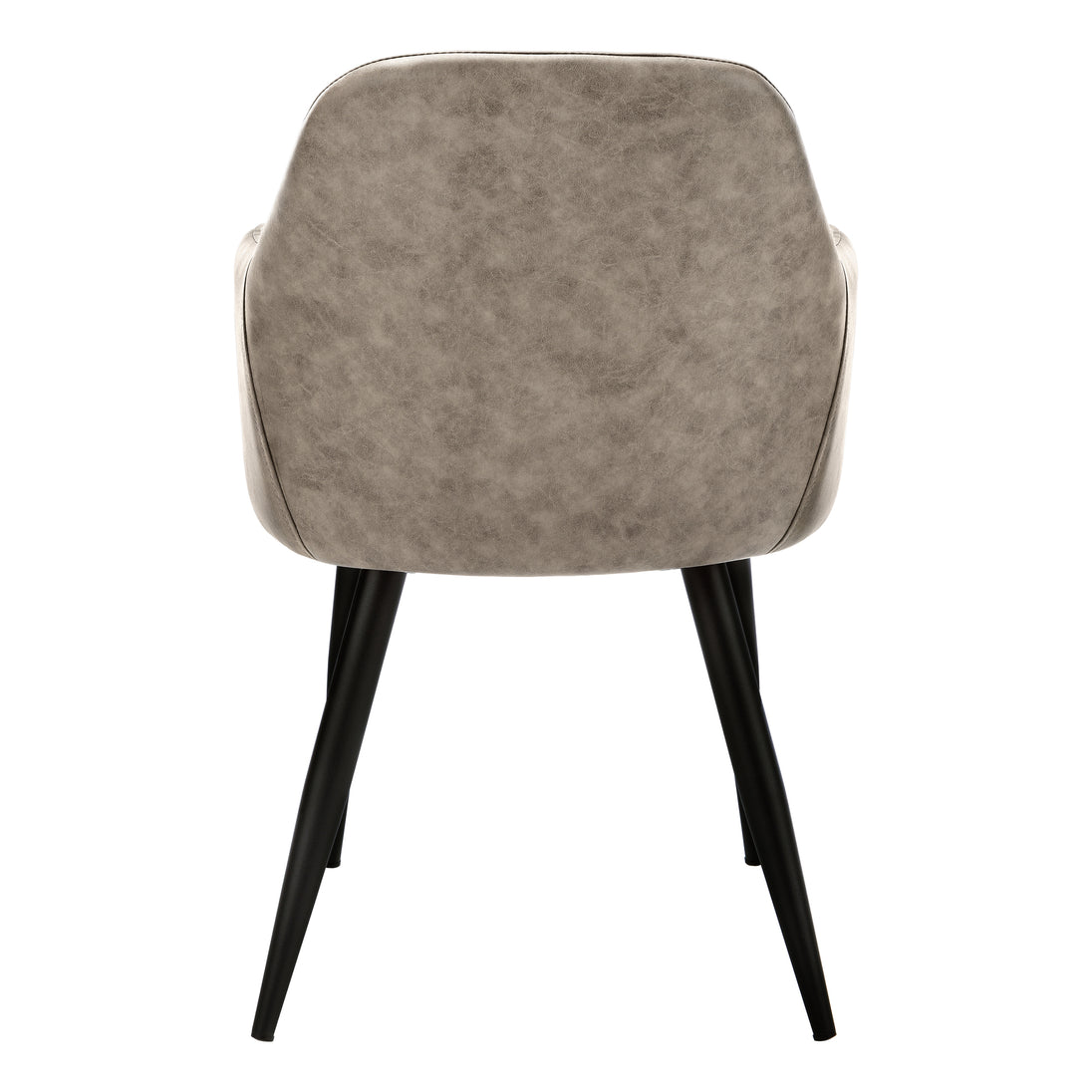 I 1194 Dining Chair - 2pcs / 33"H / Taupe Fabric / Black Metal - Furniture Depot (7881071231224)