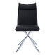 I 1213 Dining Chair - 2pcs / 36"H / Black Leather-Look / Chrome - Furniture Depot