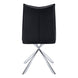I 1213 Dining Chair - 2pcs / 36"H / Black Leather-Look / Chrome - Furniture Depot