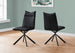 I 1215 Dining Chair - 2pcs / 36"H / Black Leather-Look / Black - Furniture Depot (7881072410872)