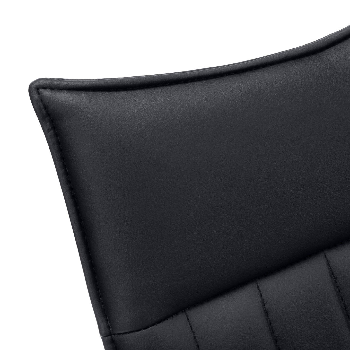 I 1215 Dining Chair - 2pcs / 36"H / Black Leather-Look / Black - Furniture Depot (7881072410872)
