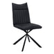 I 1215 Dining Chair - 2pcs / 36"H / Black Leather-Look / Black - Furniture Depot (7881072410872)