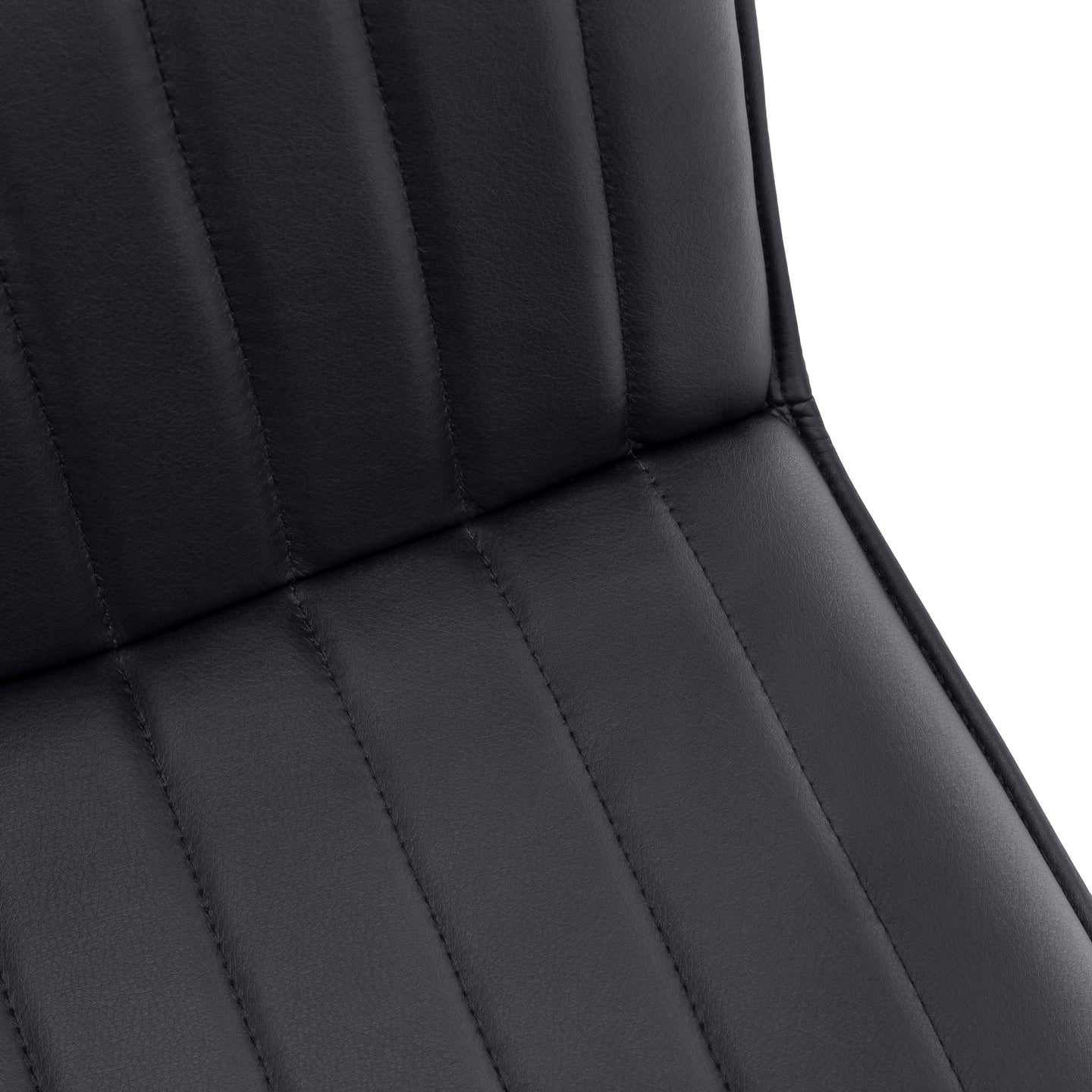 I 1215 Dining Chair - 2pcs / 36"H / Black Leather-Look / Black - Furniture Depot (7881072410872)