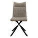 I 1216 Dining Chair - 2pcs / 36"H / Taupe Fabric / Black Metal - Furniture Depot (7881072607480)