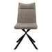 I 1216 Dining Chair - 2pcs / 36"H / Taupe Fabric / Black Metal - Furniture Depot (7881072607480)