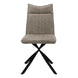 I 1216 Dining Chair - 2pcs / 36"H / Taupe Fabric / Black Metal - Furniture Depot (7881072607480)