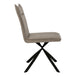 I 1216 Dining Chair - 2pcs / 36"H / Taupe Fabric / Black Metal - Furniture Depot (7881072607480)