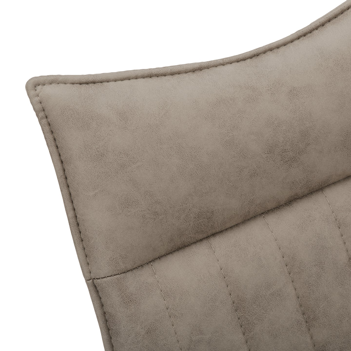 I 1216 Dining Chair - 2pcs / 36"H / Taupe Fabric / Black Metal - Furniture Depot (7881072607480)