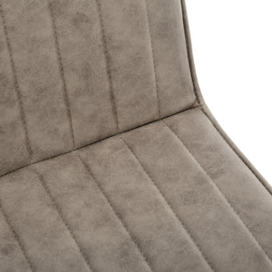 I 1216 Dining Chair - 2pcs / 36"H / Taupe Fabric / Black Metal - Furniture Depot (7881072607480)