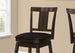 I 1230 Barstool - 2pcs / 44"H / Espresso / Swivel Bar Height - Furniture Depot (7881072673016)