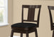 I 1230 Barstool - 2pcs / 44"H / Espresso / Swivel Bar Height - Furniture Depot (7881072673016)