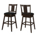 I 1230 Barstool - 2pcs / 44"H / Espresso / Swivel Bar Height - Furniture Depot (7881072673016)