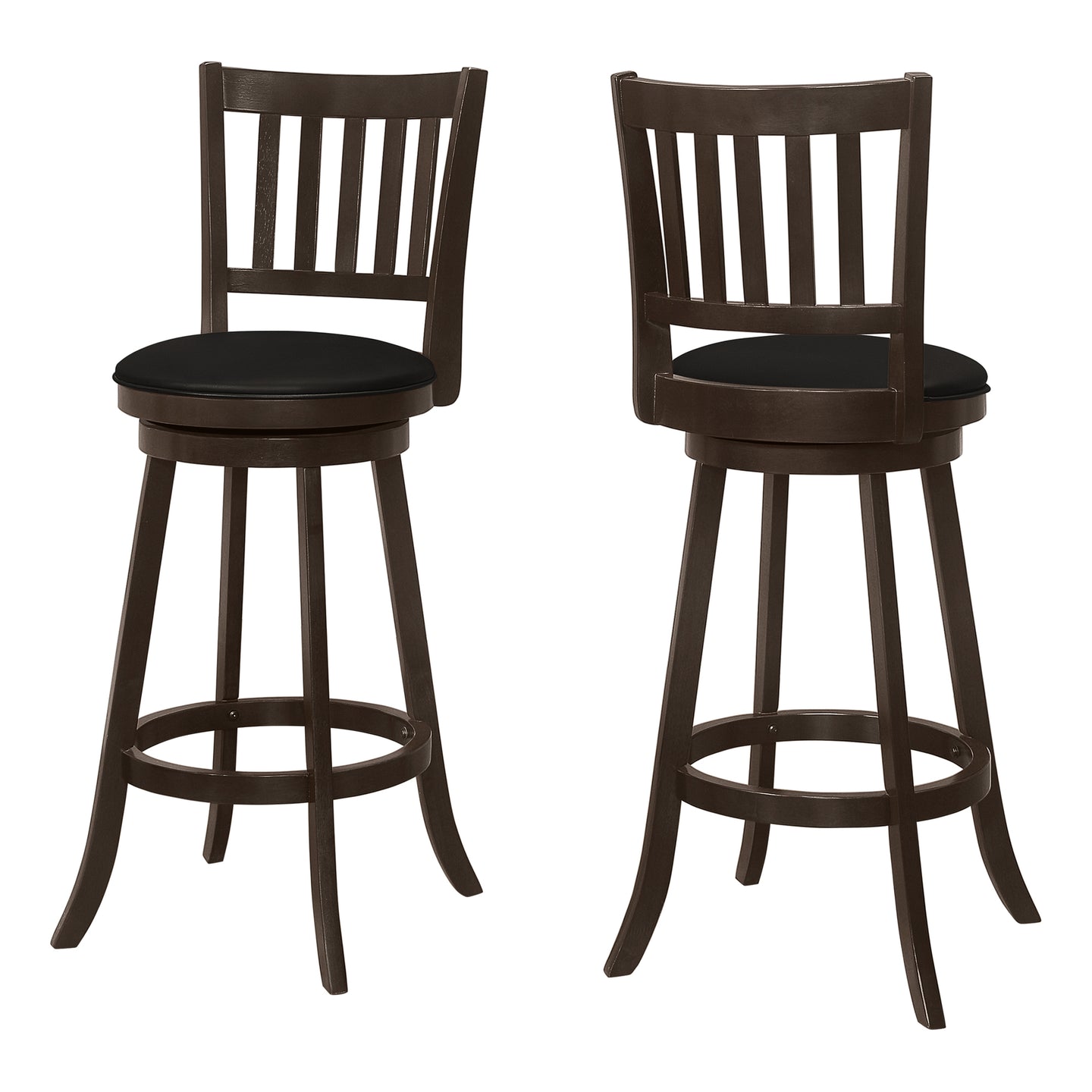 I 1236 Barstool - 2pcs / 44"H / Espresso / Swivel Bar Height - Furniture Depot (7881073131768)