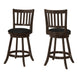 I 1237 Barstool - 2pcs / 39"H / Espresso / Swivel Counter Height - Furniture Depot (7881073164536)