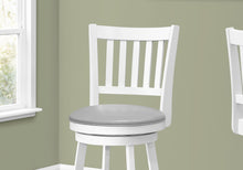 Load image into Gallery viewer, I 1238 Barstool - 2pcs / 44&quot;H / White / Swivel Bar Height - Furniture Depot (7881073295608)