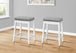 I 1263 Barstool - 2pcs / 24"H / Grey Leather-Look / White - Furniture Depot (7881074213112)