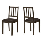 I 1304 Dining Chair - 2pcs / 36"H Espresso / Dark Brown Seat - Furniture Depot (7881074901240)