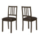 I 1304 Dining Chair - 2pcs / 36"H Espresso / Dark Brown Seat - Furniture Depot (7881074901240)