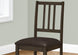 I 1304 Dining Chair - 2pcs / 36"H Espresso / Dark Brown Seat - Furniture Depot (7881074901240)
