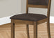 I 1310 Dining Chair - 2pcs / 40"H Walnut / Dark Brown Seat - Furniture Depot (7881074999544)