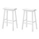 I 1534 Barstool - 2pcs / 29"H / White Saddle Seat - Furniture Depot (7881075589368)
