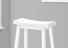 Load image into Gallery viewer, I 1534 Barstool - 2pcs / 29&quot;H / White Saddle Seat - Furniture Depot (7881075589368)