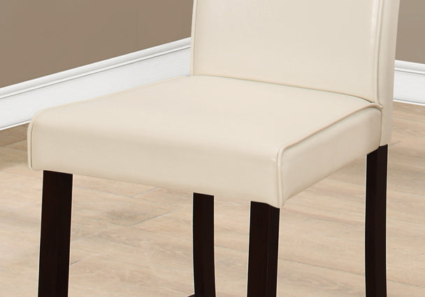 I 1903 Dining Chair - 2pcs / Ivory Leather-Look Counter Height - Furniture Depot (7881076146424)