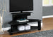 I 2000 Tv Stand - 48"L / Glossy Black Wood / Metal / Tempered - Furniture Depot (7881076211960)