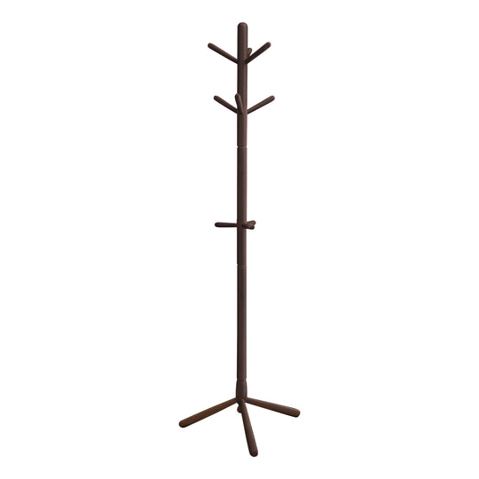 I 2004 Coat Rack - 69"H / Espresso Wood Contemporary Style - Furniture Depot (7881076506872)