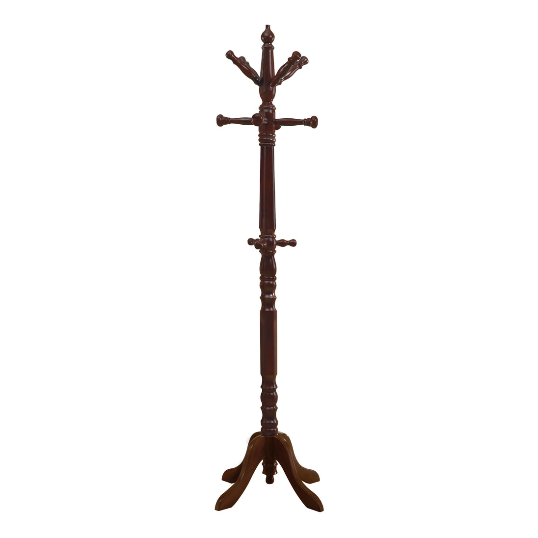 I 2011 Coat Rack - 73"H / Cherry Wood Traditional Style - Furniture Depot (7881076900088)