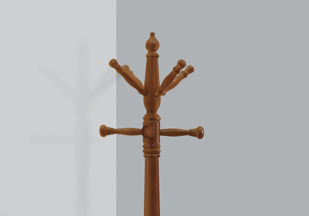 I 2012 Coat Rack - 73"H / Oak Wood Traditional Style - Furniture Depot (7881076998392)