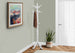 I 2013 Coat Rack - 73"H / Antique White Wood Traditional Style - Furniture Depot