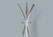 I 2015 Coat Rack - 72"H / Silver Metal Contemporary Style - Furniture Depot