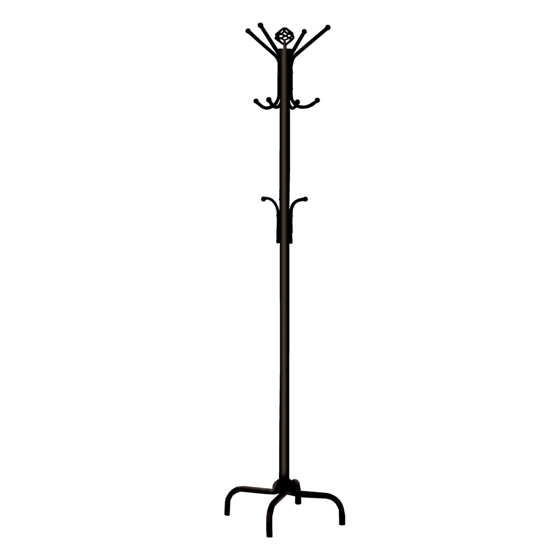 I 2019 Coat Rack - 70"H / Black Metal - Furniture Depot