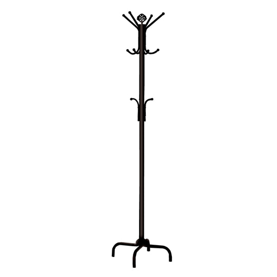 I 2019 Coat Rack - 70"H / Black Metal - Furniture Depot