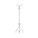 I 2030 Coat Rack - 70"H / White Metal With An Umbrella Holder - Furniture Depot