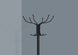 I 2031 Coat Rack - 70"H / Black Metal With An Umbrella Holder - Furniture Depot