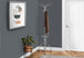 I 2032 Coat Rack - 70"H / Silver Metal With An Umbrella Holder - Furniture Depot