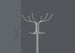 I 2032 Coat Rack - 70"H / Silver Metal With An Umbrella Holder - Furniture Depot