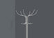 I 2032 Coat Rack - 70"H / Silver Metal With An Umbrella Holder - Furniture Depot