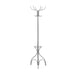 I 2032 Coat Rack - 70"H / Silver Metal With An Umbrella Holder - Furniture Depot