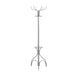 I 2032 Coat Rack - 70"H / Silver Metal With An Umbrella Holder - Furniture Depot