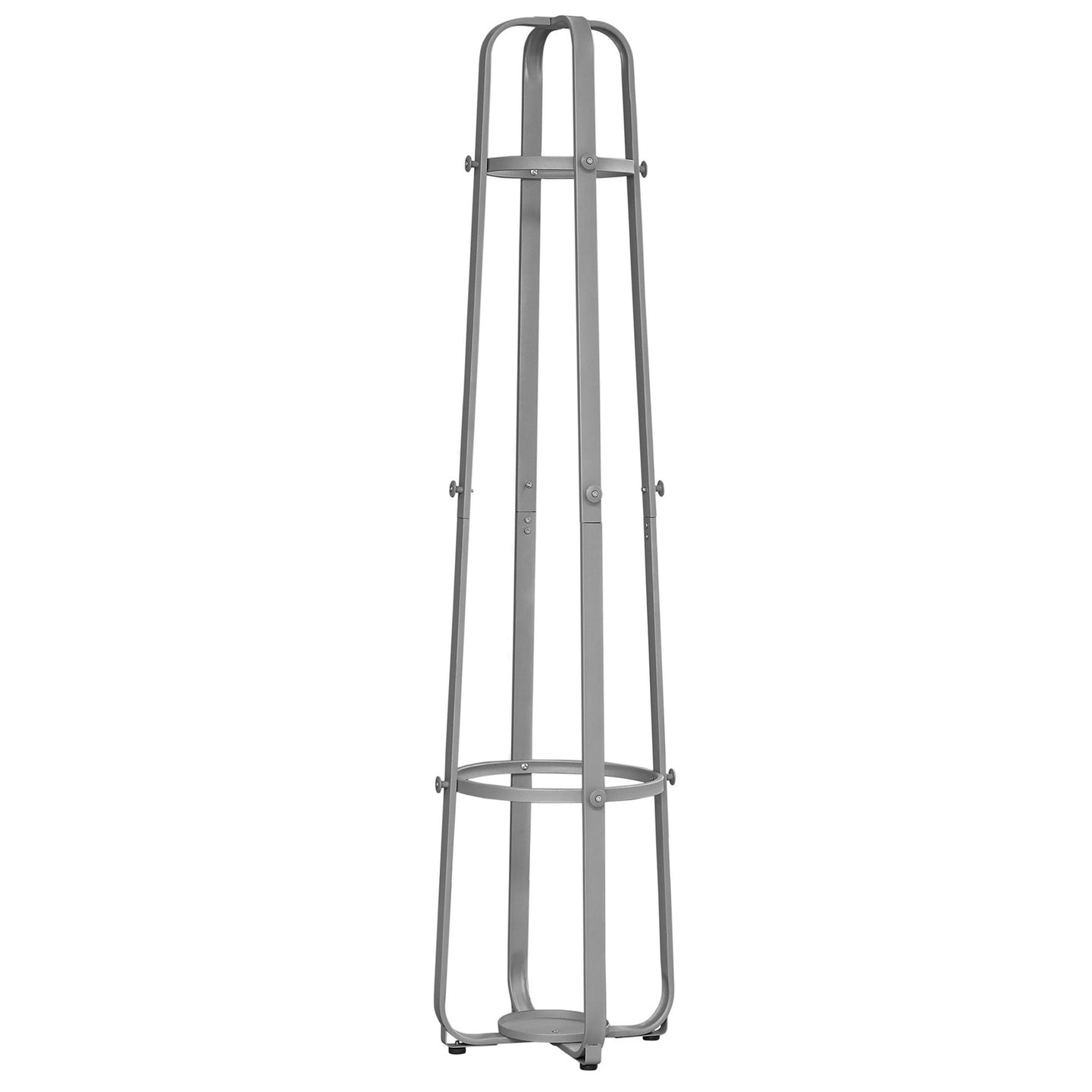 I 2054 Coat Rack - 72"H / Silver Metal With An Umbrella Holder - Furniture Depot (7881078571256)