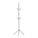 I 2058 Coat Rack - 70"H / Silver Metal - Furniture Depot